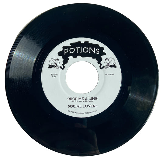 Social Lovers - Drop Me A Line / Your Heart To Me 7" white label repress