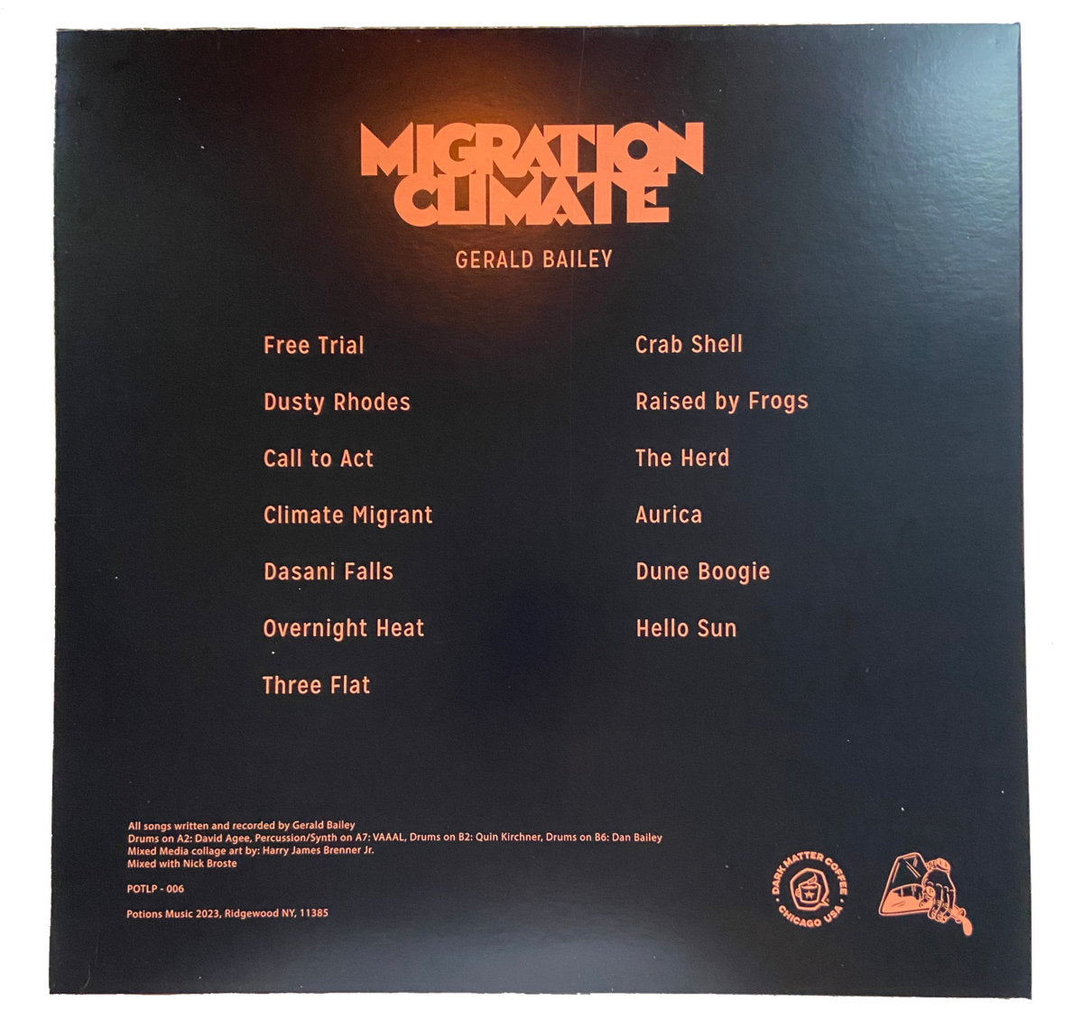 Gerald Bailey - Migration Climate vinyl LP